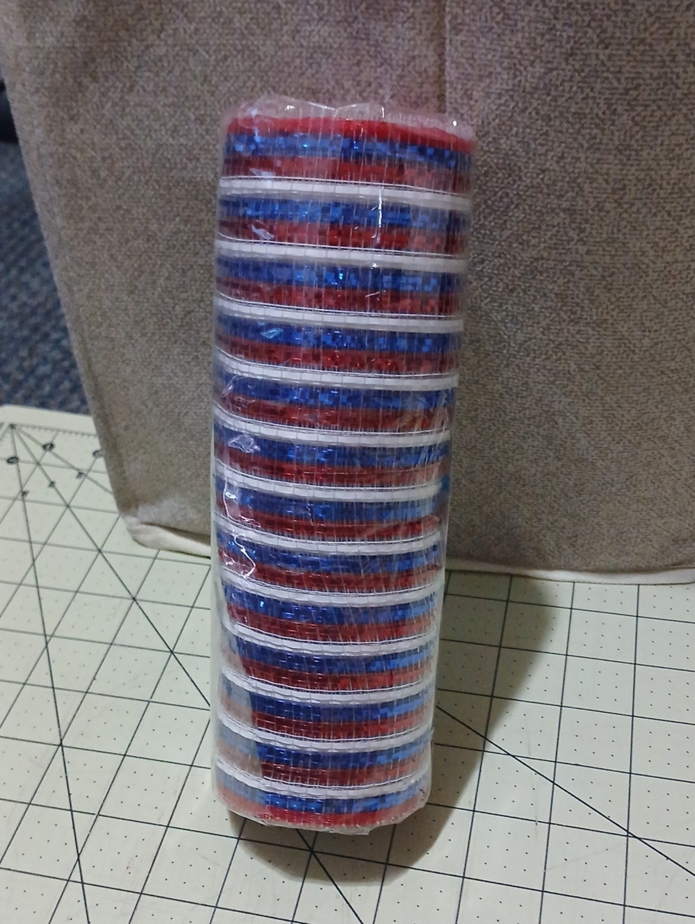 Deco Mesh - Red/Blue/White